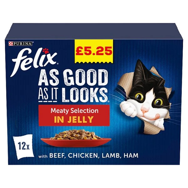 Felix As Good As It Looks Meaty Selection 12 x 100g
